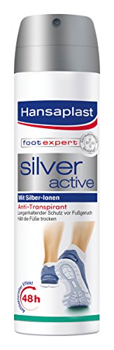 Hansaplast Silver Active Fußspray, 4er Pack (4 x 150 ml)