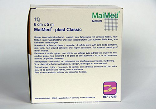 MaiMed – plast classic Wundschnellverband, Pflaster, Wunde (4 cm x 5 m)