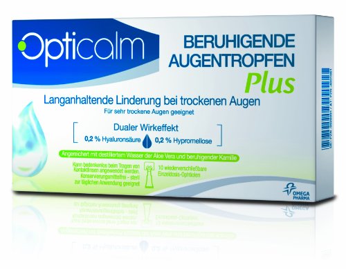 Opticalm Augentropfen Plus,10 x 0.5 ml, 1er Pack (1 x 5 ml)