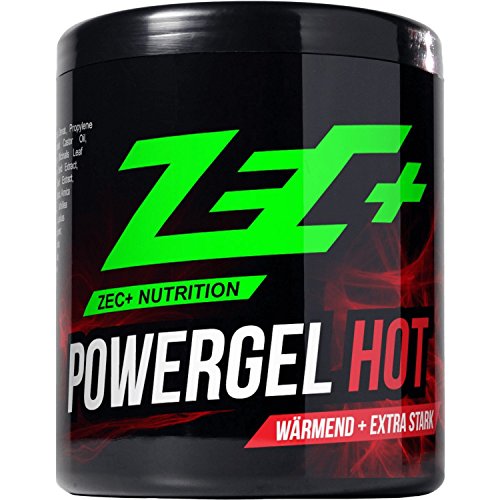 ZEC+ Sportgel POWERGEL HOT | wärmendes SCHMERZGEL | mildert MUSKELKATER | bei GELENK & MUSKELSCHMERZEN | durchblutungsfördernd durch natürliche Extrakte | fördert Regeneration | 500ml